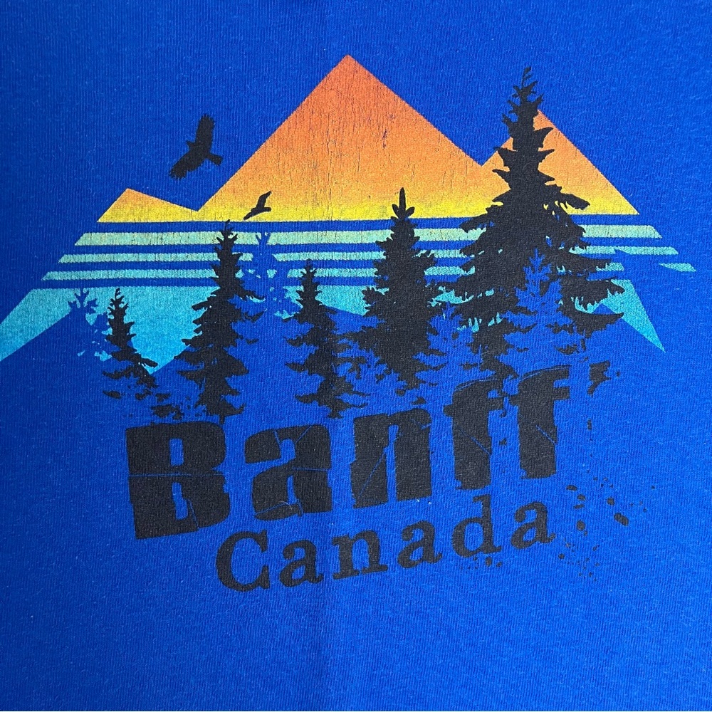 FREE w/ purchase: BANFF Canada Blue Medium Kids 6-8 Short Sleeve Graphic Tee - Picture 3 of 8